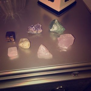 Set of crystals